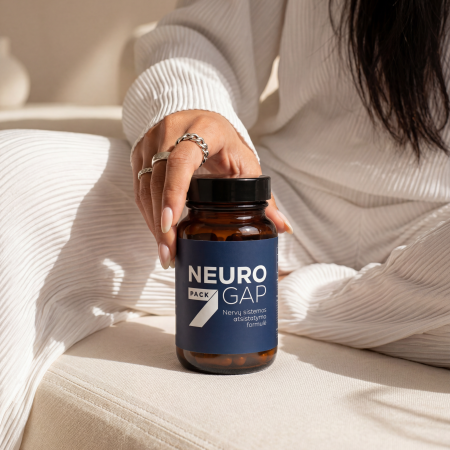 NeuroGAP – nuovargiui mažinti ir normaliai nervų sistemos veiklai palaikyti.